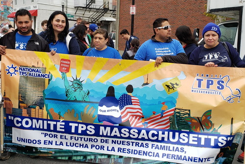 TPS Committee with banner, May Day 2019