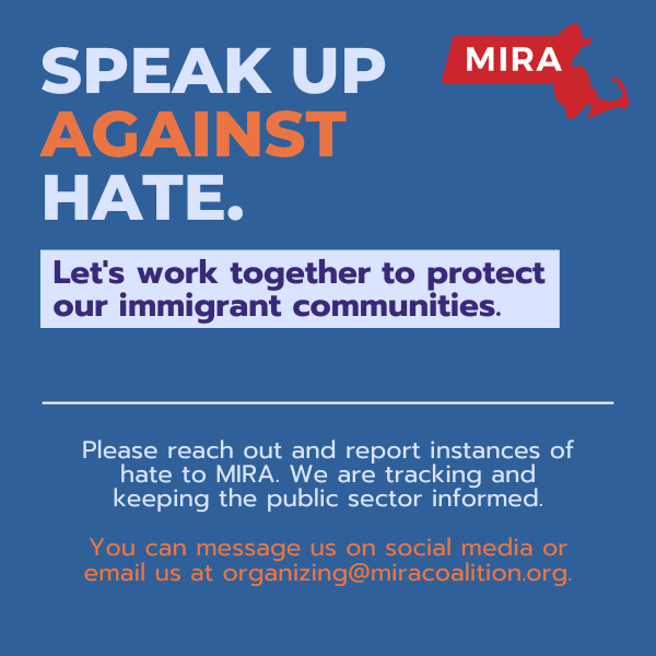 Speak Up Against Hate - Let's work together to protect our immigrant communities