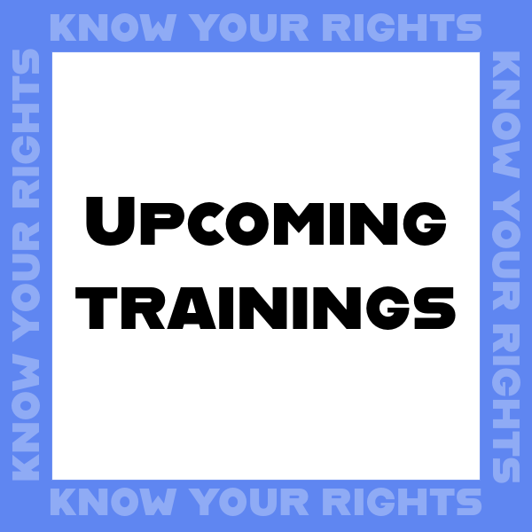 Upcoming Trainings link button image