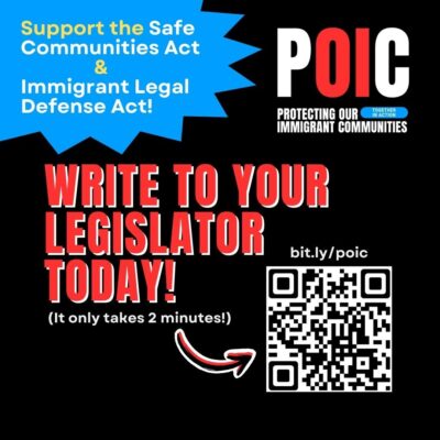 Write to Your Legistlator Today Protecting Our Immigrant Communities