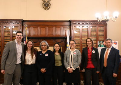 group photo of legislators and advocates at language access and inclusion briefing 2025