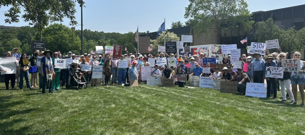 Burlington volunteers bear witness at ICE facility