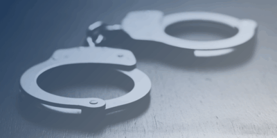 handcuffs on flat surface