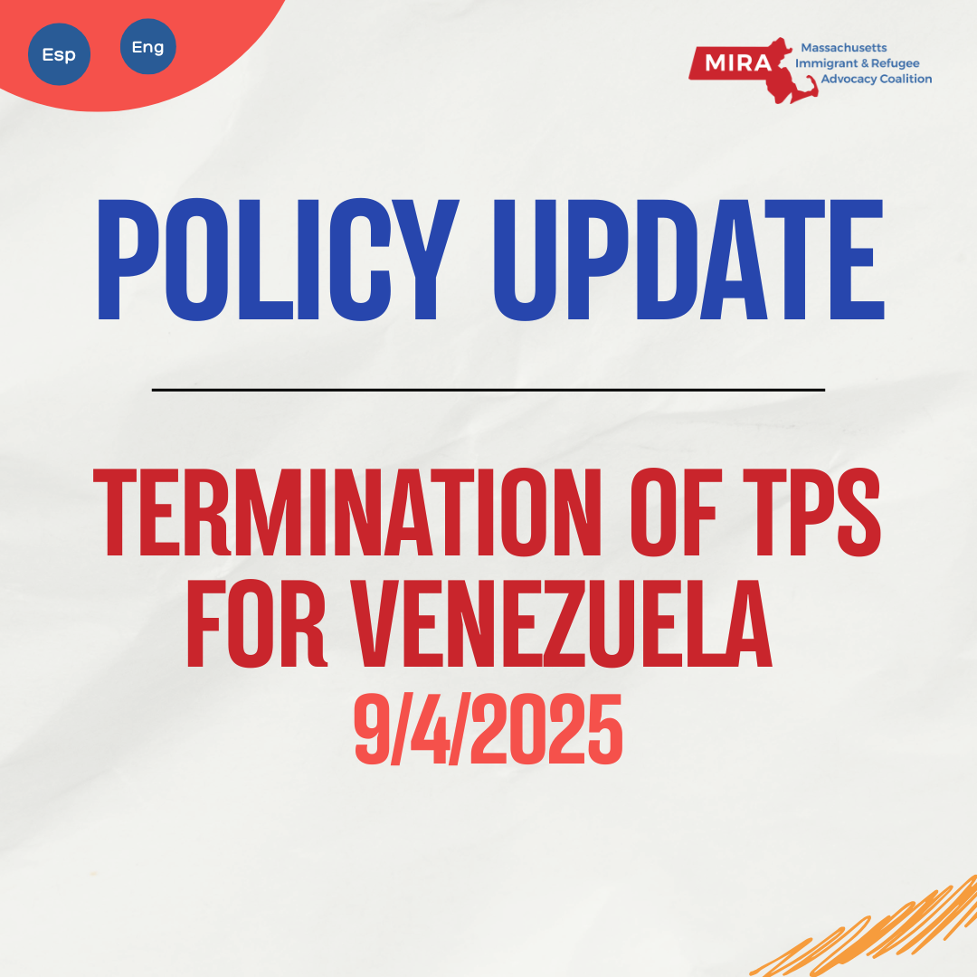 Policy Update Termination of TPS for Venezuela 9/4/2025