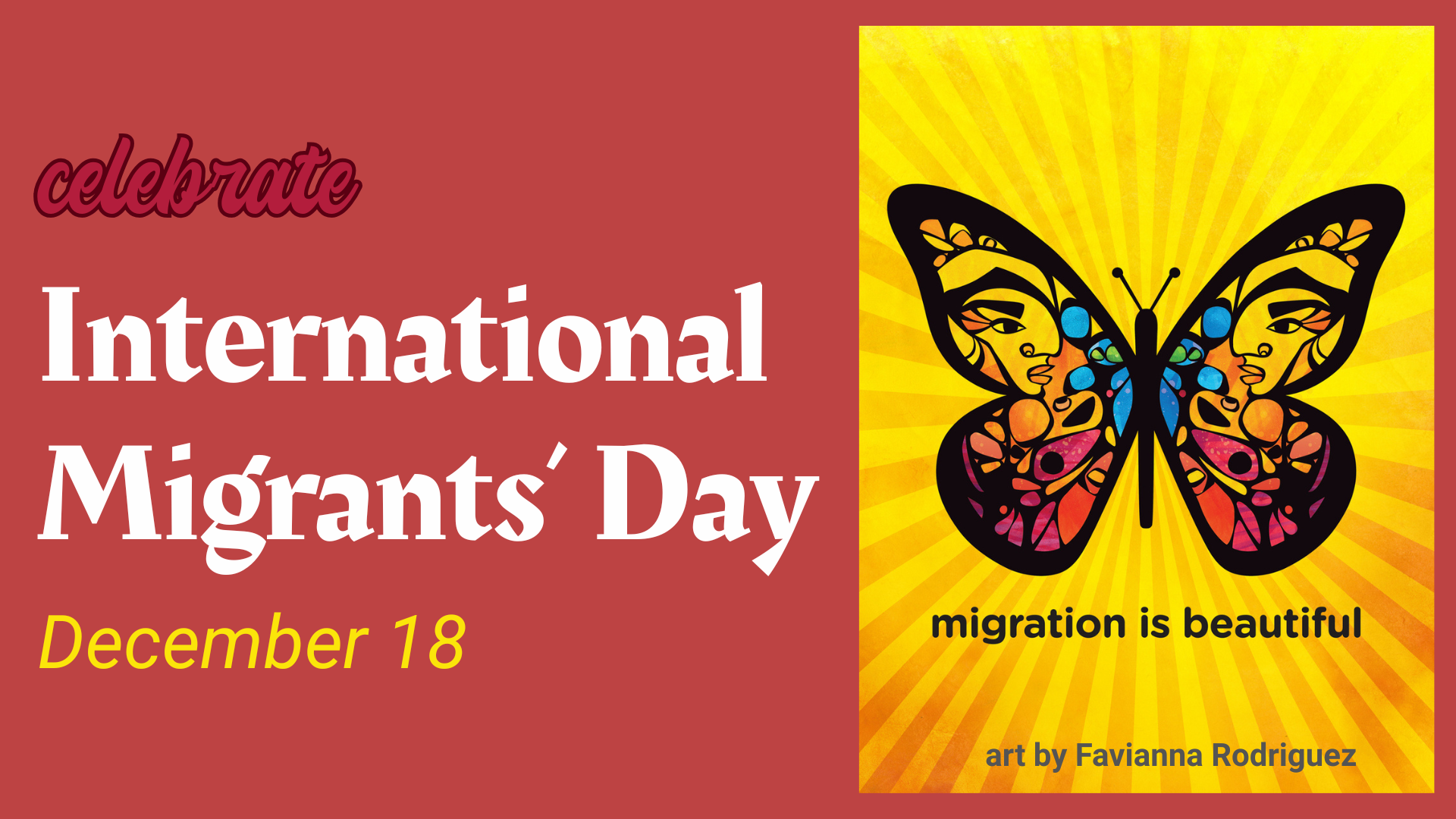 celebrate International Migrants' Day December 18 Migration is beautiful