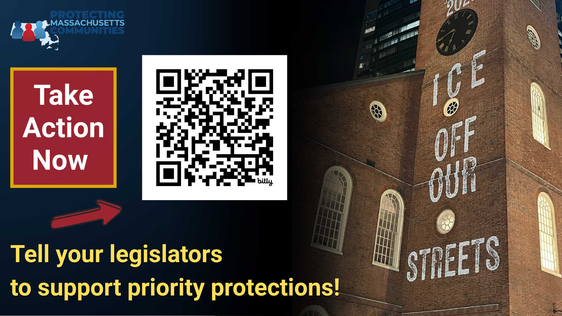 Tell our legislators to support priority protections Protecting Massachusetts Communities Take Action now